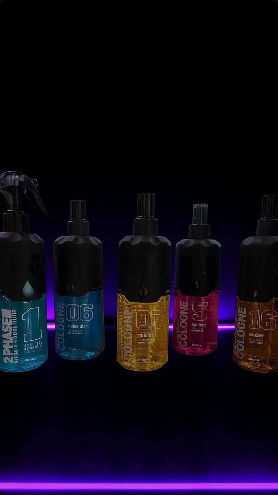 Nishman Colonias & 2 Phase — productos de peluquería y barbería usados en Peluquería Tino New Barber