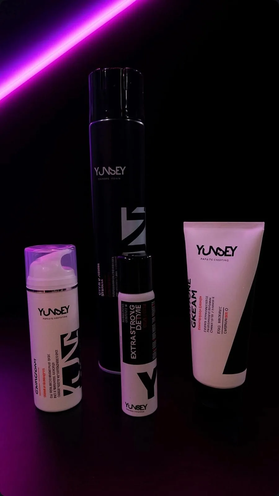 Yunsey Styling — productos de peluquería y barbería usados en Peluquería Tino New Barber